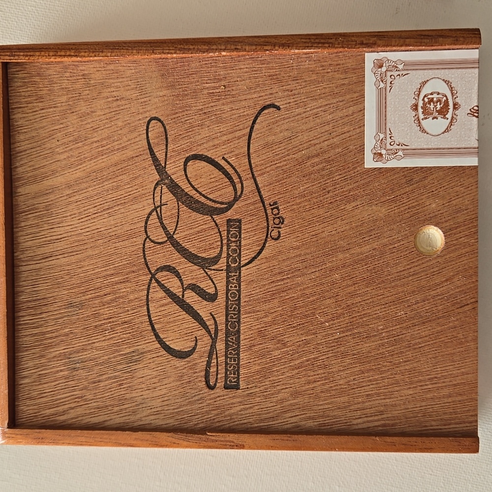 Two RCC Reserva Cristobal Colon wood Cigar Boxes - Picture 7 of 14